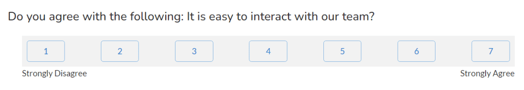 customer effort score question